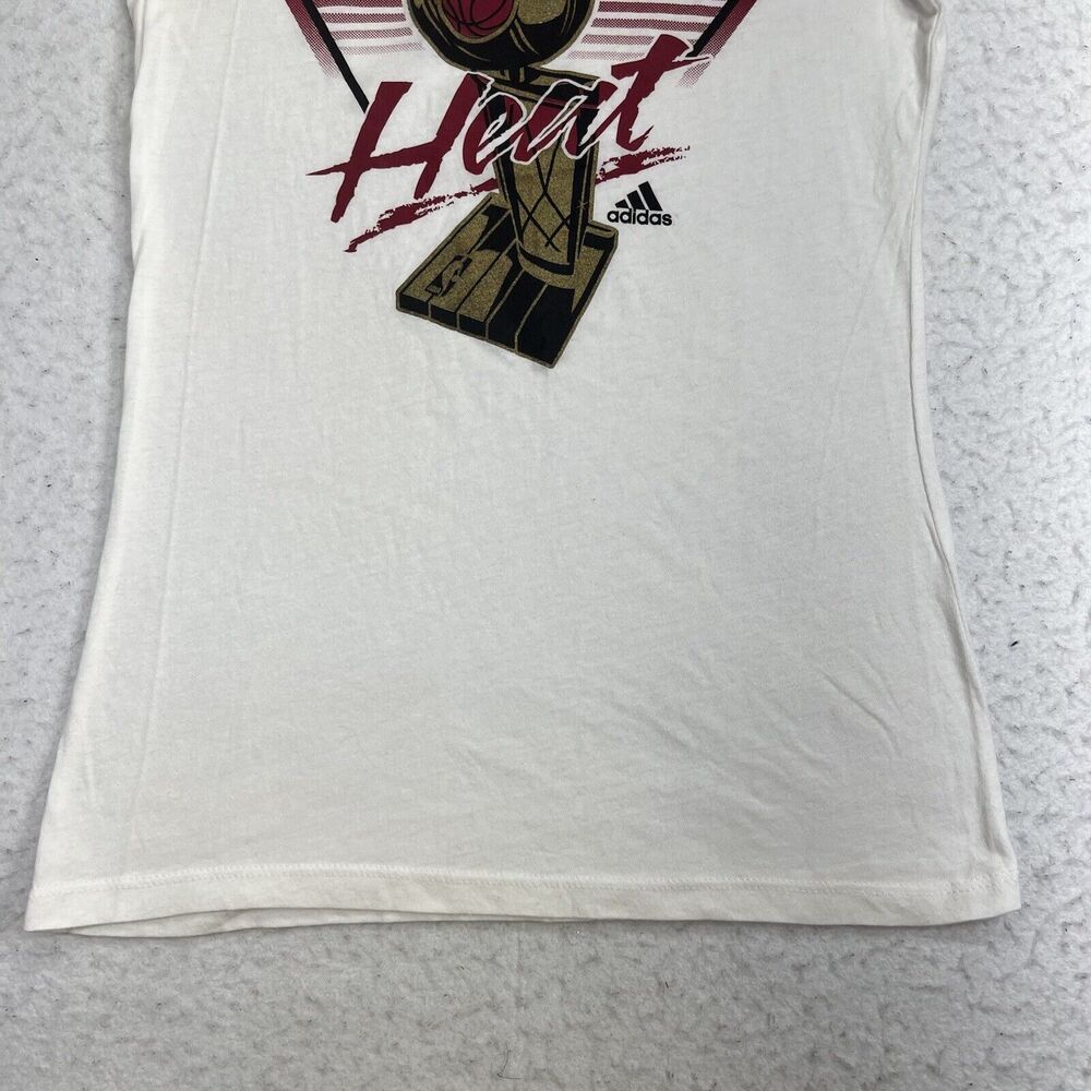 Adidas NBA Miami Heat Women's Medium Slim Fit 2012 Locker Room Champions T Shirt - Picture 7 of 12